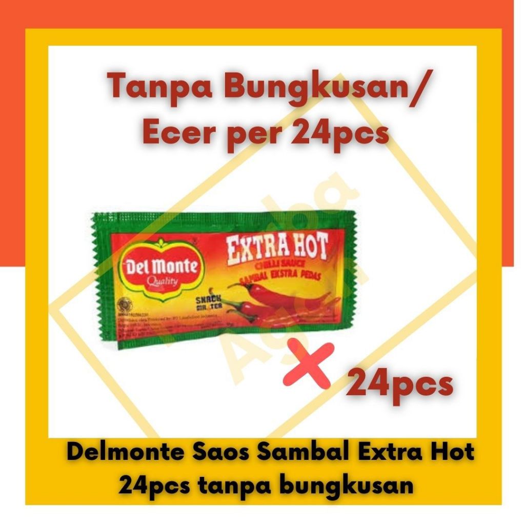 

Delmonte Saos Sambal Extra Hot per 24pcs Tanpa Bungkusan exp Agt 2025