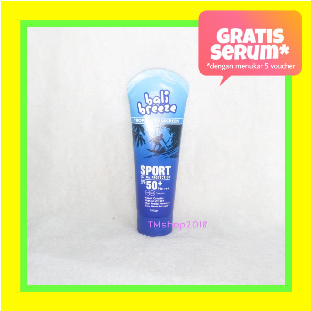 Natasha Skincare Bali Breeze Tropical Sunscreen Sport Extra Protection SPF 50+ PA++++ 100 gram by dr