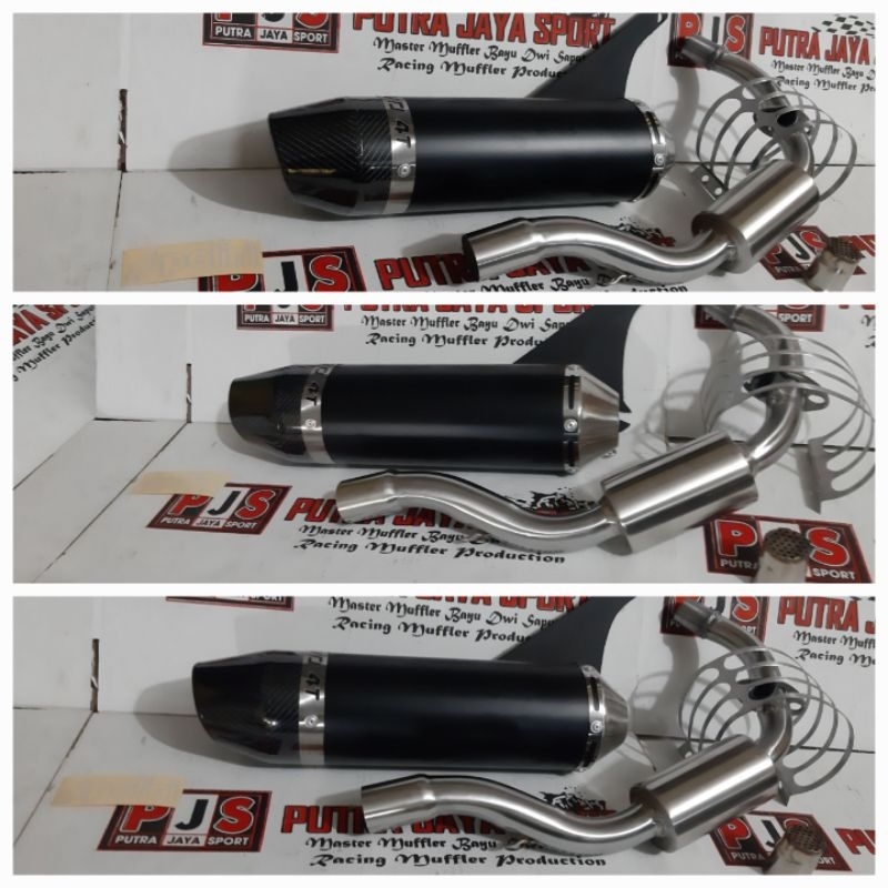 knalpot polini custom vespa matic sprint/prinavera/beneli paranea/lx/gts full system pnp