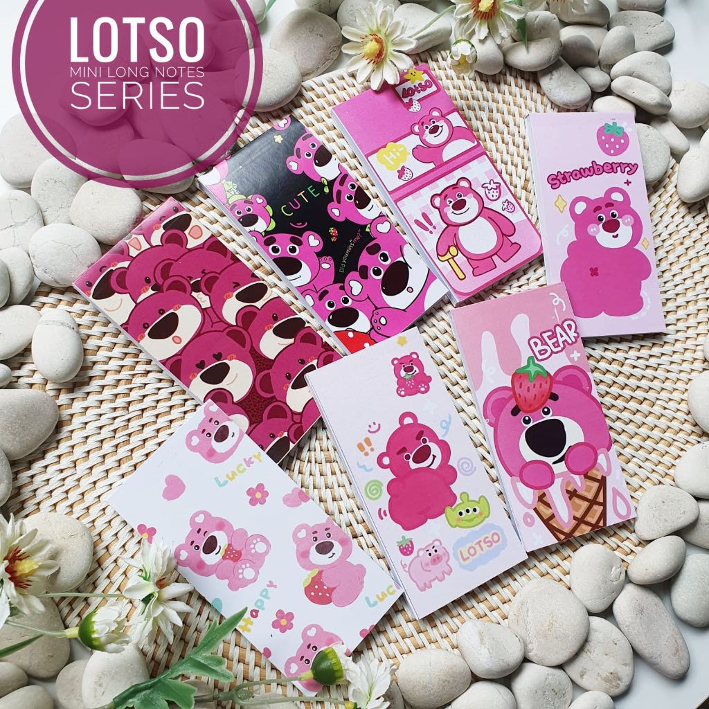 

Lotso Series Mini Long Notes Toy Story Buku Catatan Notebook Notepad Hampers Souvenir Birthday