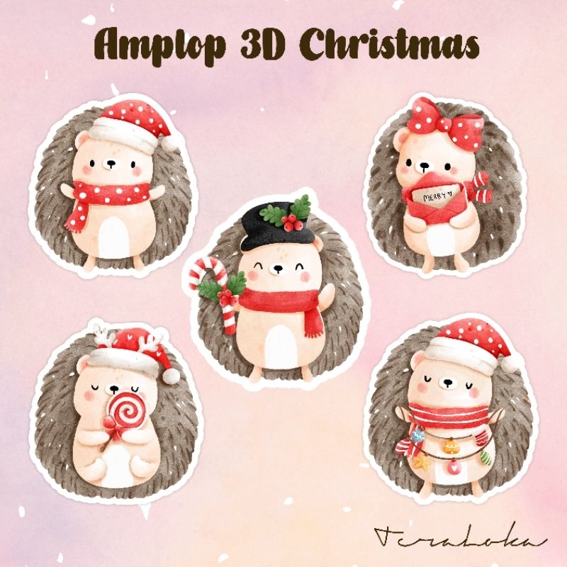 

Amplop Christmas 3D 1 pcs