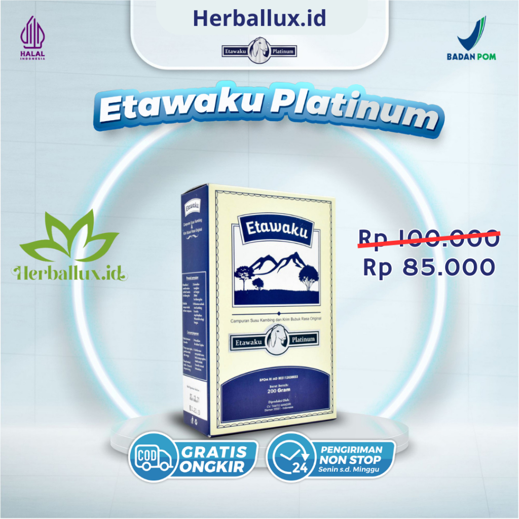 

Susu Etawaku Platinum – Ready Stok Susu Kambing Etawa & Krimer Nabati isi 200gr Herballux