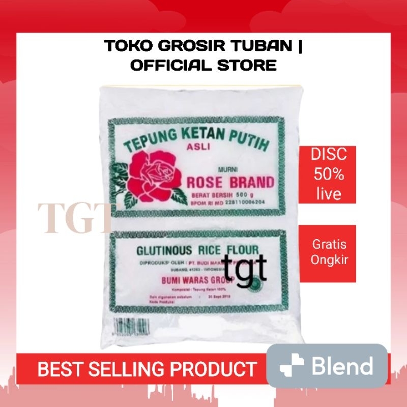 

ROSE BRAND TEPUNG KETAN 500GR