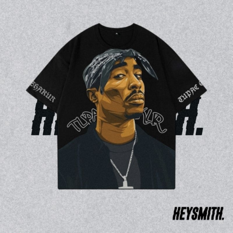 OVERSIZE TUPAC SHAKUR T-SHIRT DISTRO ORIGINAL CLOTHING