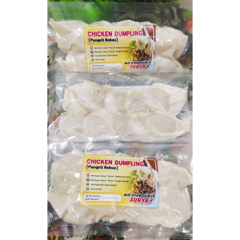 

Frozen Food Chicken Dumpling/Pangsit Rebus Daging Ayam Isi 10 Pcs