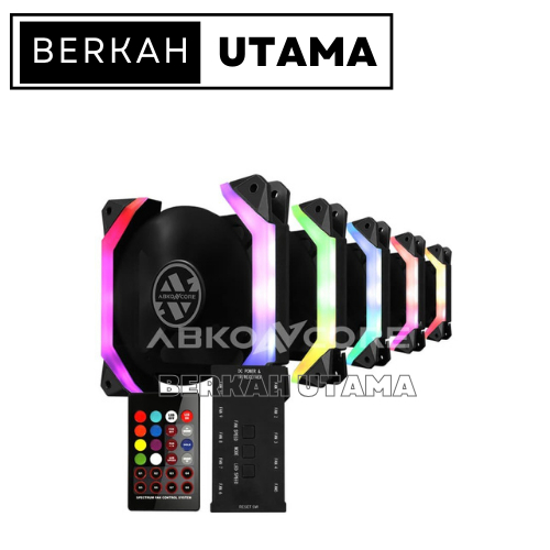 ABKONCORE SPIDER SPECTRUM 5 in 1 REMOTE KIT - RGB FAN CASE
