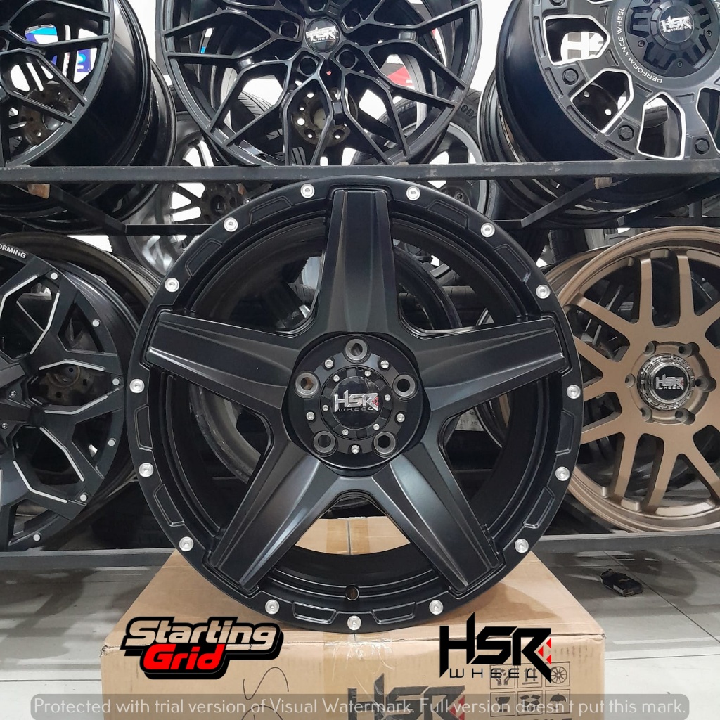 Velg Mobil HSR R17 offroad buat Innova, Terios, Rush, Ertiga Ring 17 - Pelek racing model off-road -