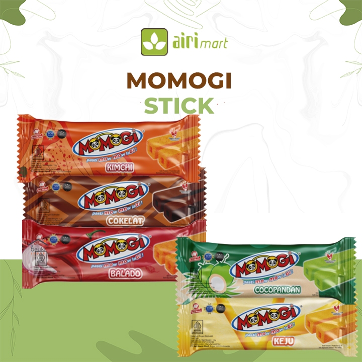 

MOMOGI Stick Snack Rasa Komichi / Balado / Cocopandan / Keju / Coklat Makanan Ringan