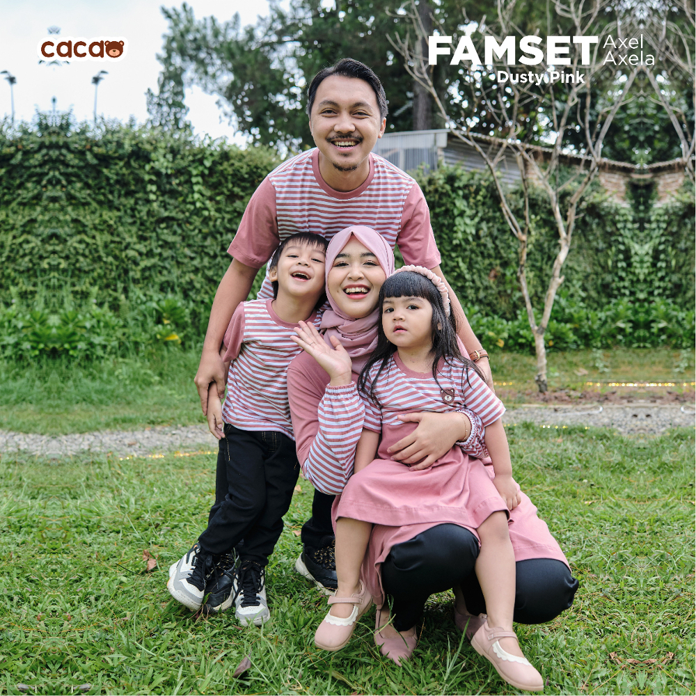 KHAIREEN Family Set Axel Axela Dusty Pink by Cacao Kidswear