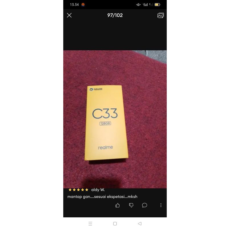 realme c33 4/128 gb resmi