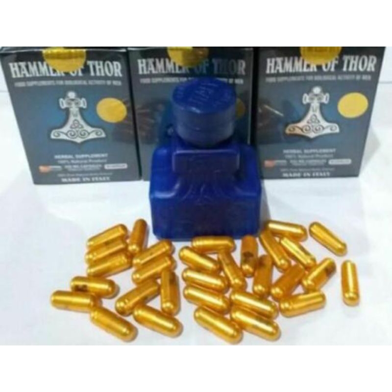 HAMMER OF THOR ASLI ORIGINAL ITALY OBAT PEMBESAR, PRIA kuat tahan lama
