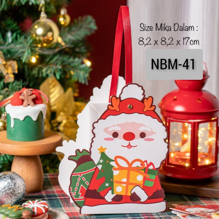 

Kotak Tenteng Mika Natal 3D/ Box Christmas Hadiah Hampers Special Edition Christmass New Year NBM-41 (5 Pcs)