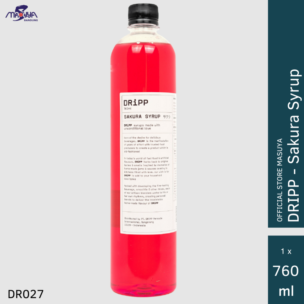 

DRiPP Sakura Syrup 760ml Sirup Rasa Bunga Sakura