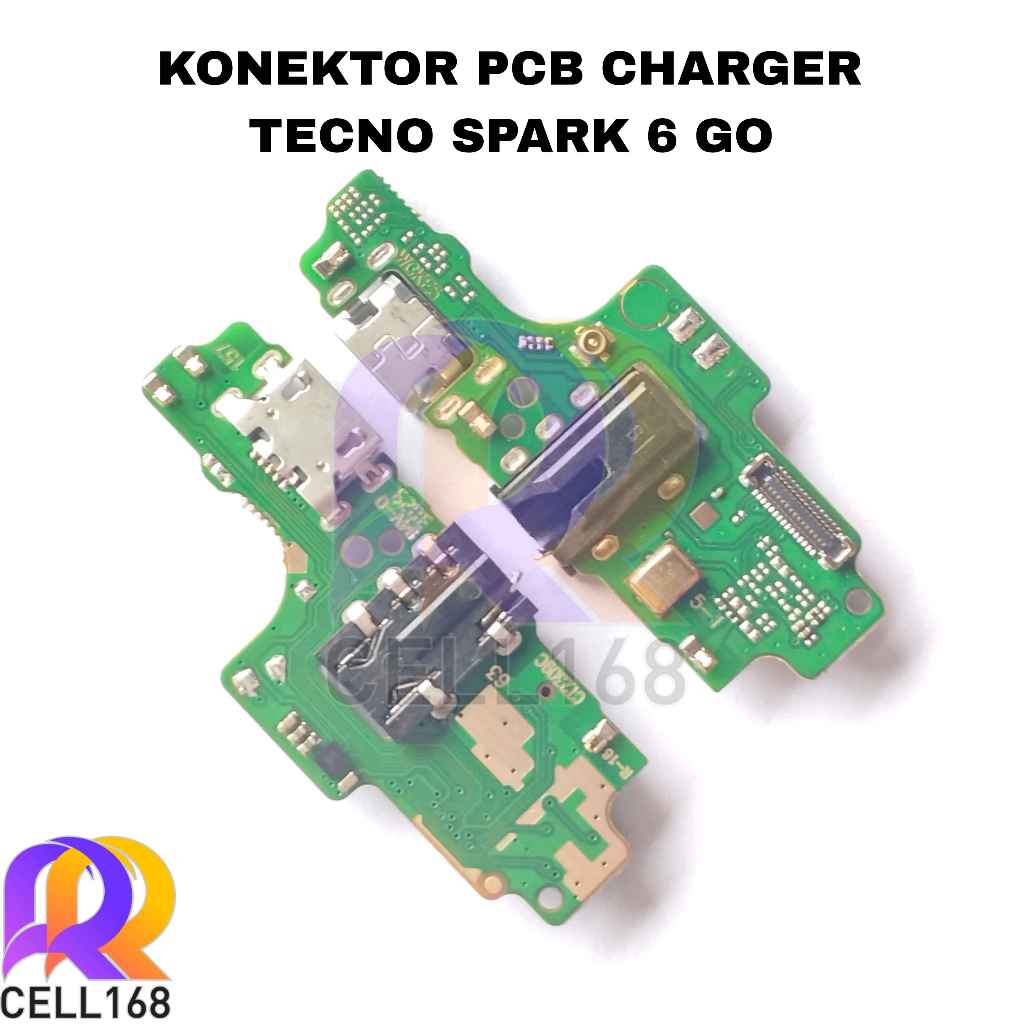 FLEXIBLE KONEKTOR CHARGER TECNO SPARK 6 GO PCB BOARD CAS MIC