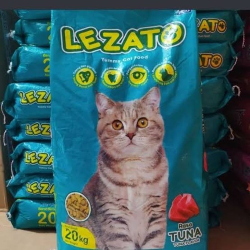 Lezato 20 Kg / Makanan Kucing Karungan Rasa Tuna