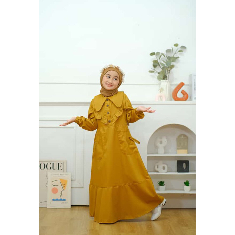 GAMIS ANAK KATUN TOYOBO PREMIUM BY KAMILA MUSLIMAH