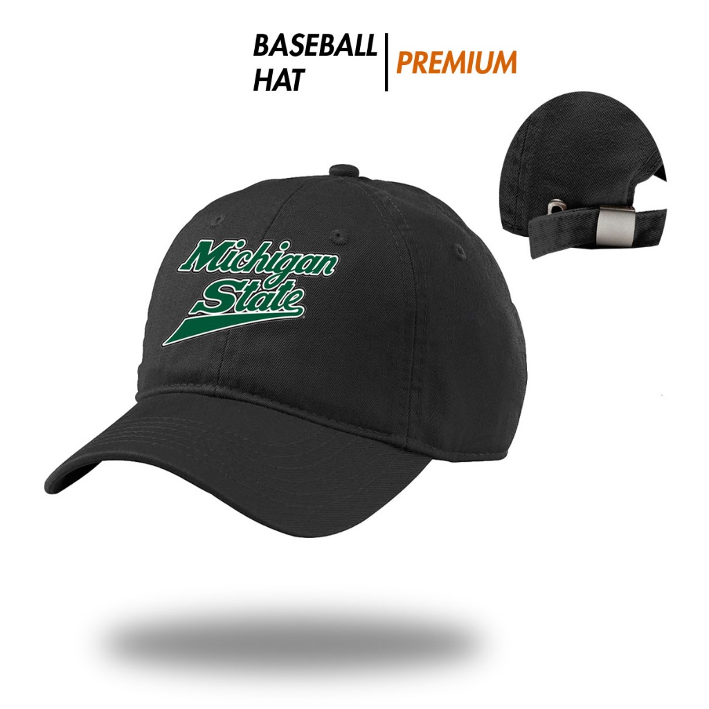 Topi Baseball Hat Premium Logo Michigan State terbaru  - Topi outdoor casual pria wanita - Topi caps