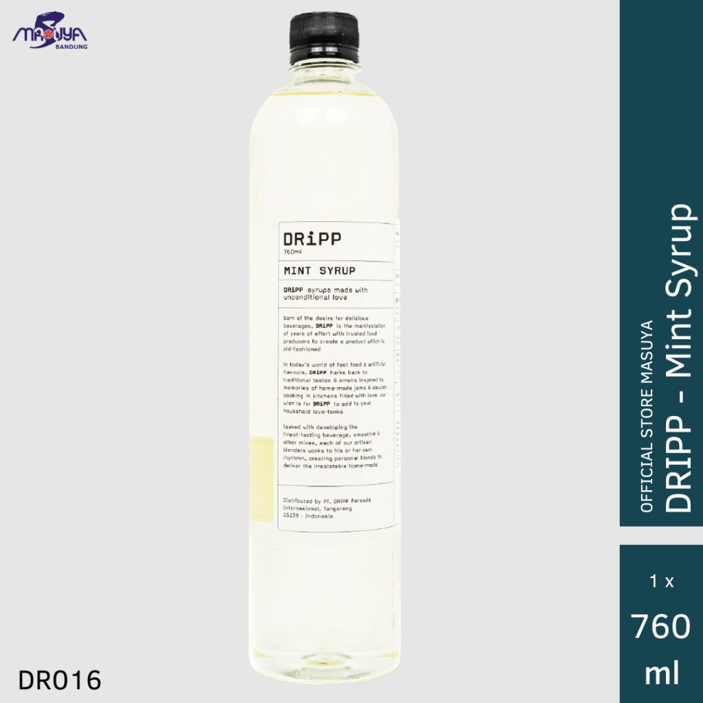 

DRiPP Mint Syrup 760ml Sirup Rasa Daun Mint