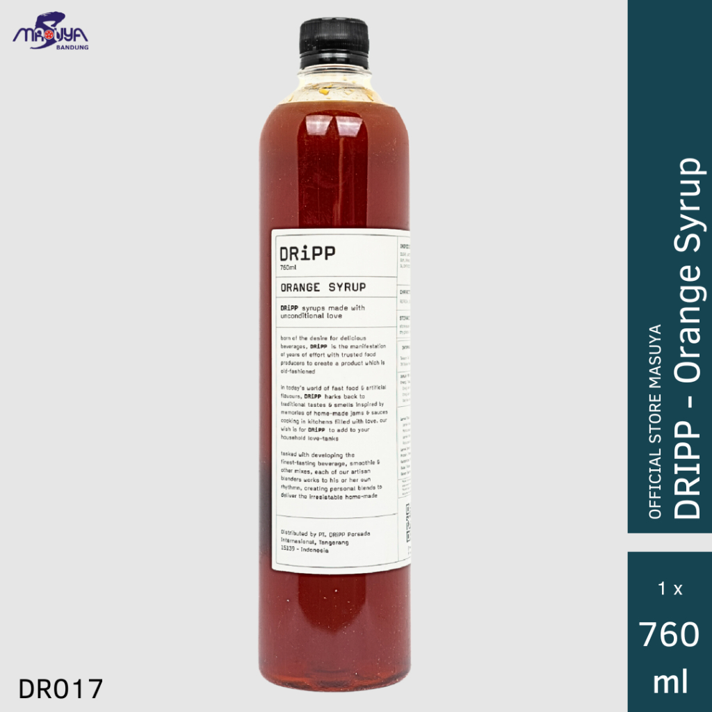 

DRiPP Orange Syrup 760ml Sirup Rasa Jeruk