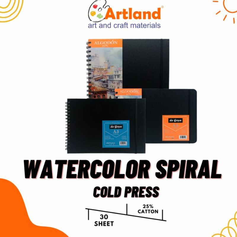

De Goya Watercolour Book Spiral Cold Press A5
