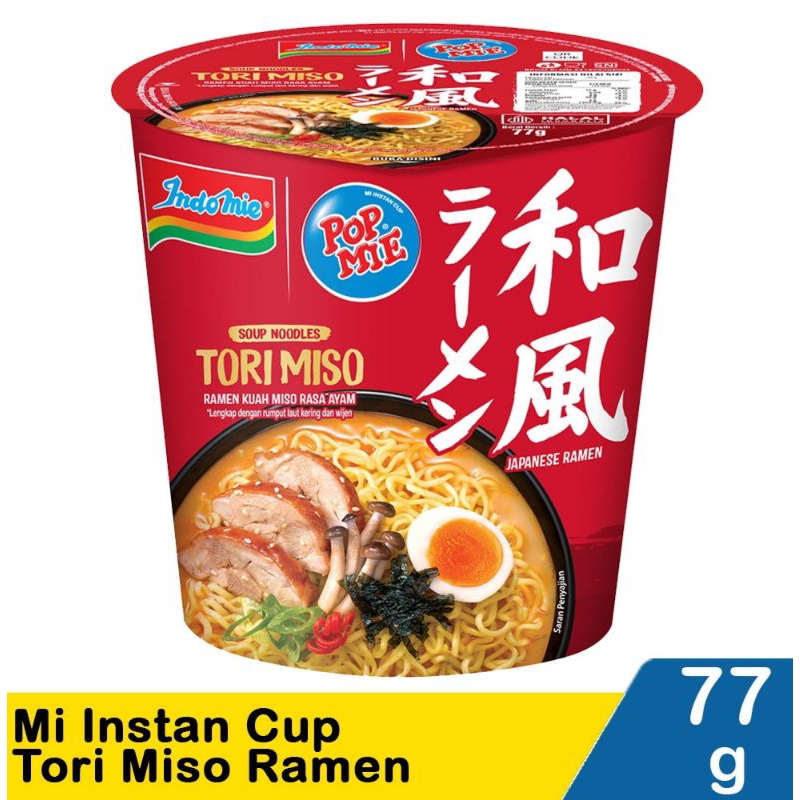 

PopMie Kuah Tori Miso 77G