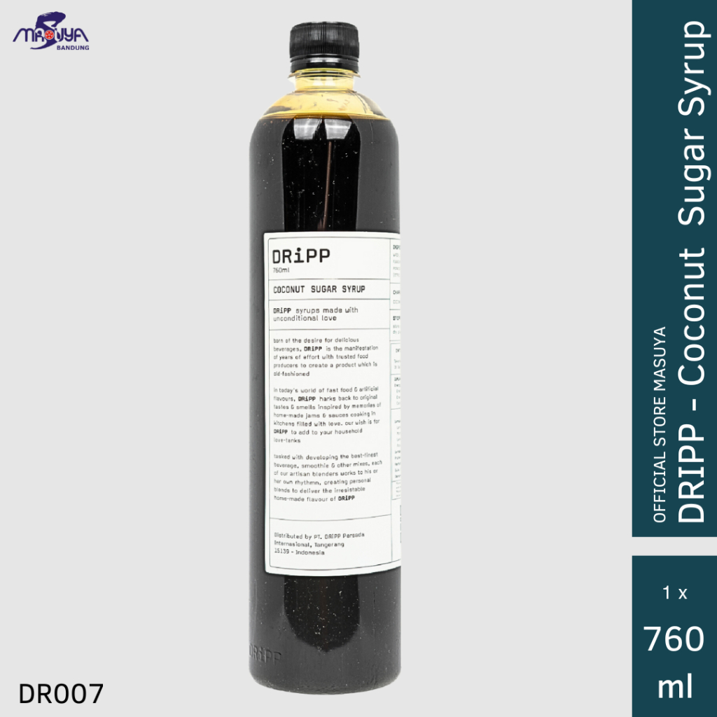 

DRiPP Coconut Sugar Syrup 760ml Sirup Rasa Gula Kelapa