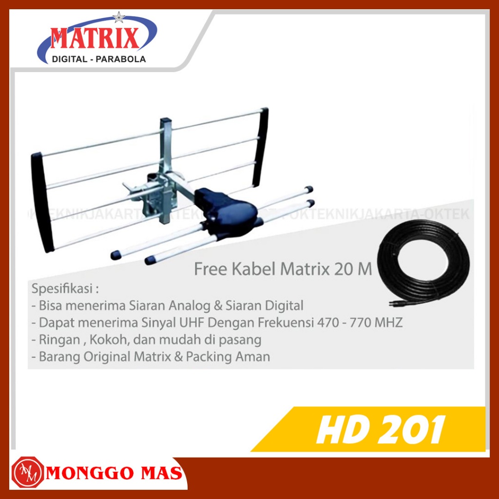ANTENA DIGITAL MATRIX HD 201