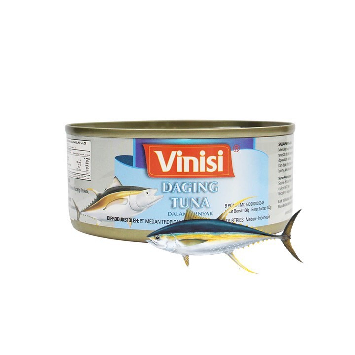 

Vinisi Chunk Light Tuna 160gr / Tuna Kaleng Exp Panjang