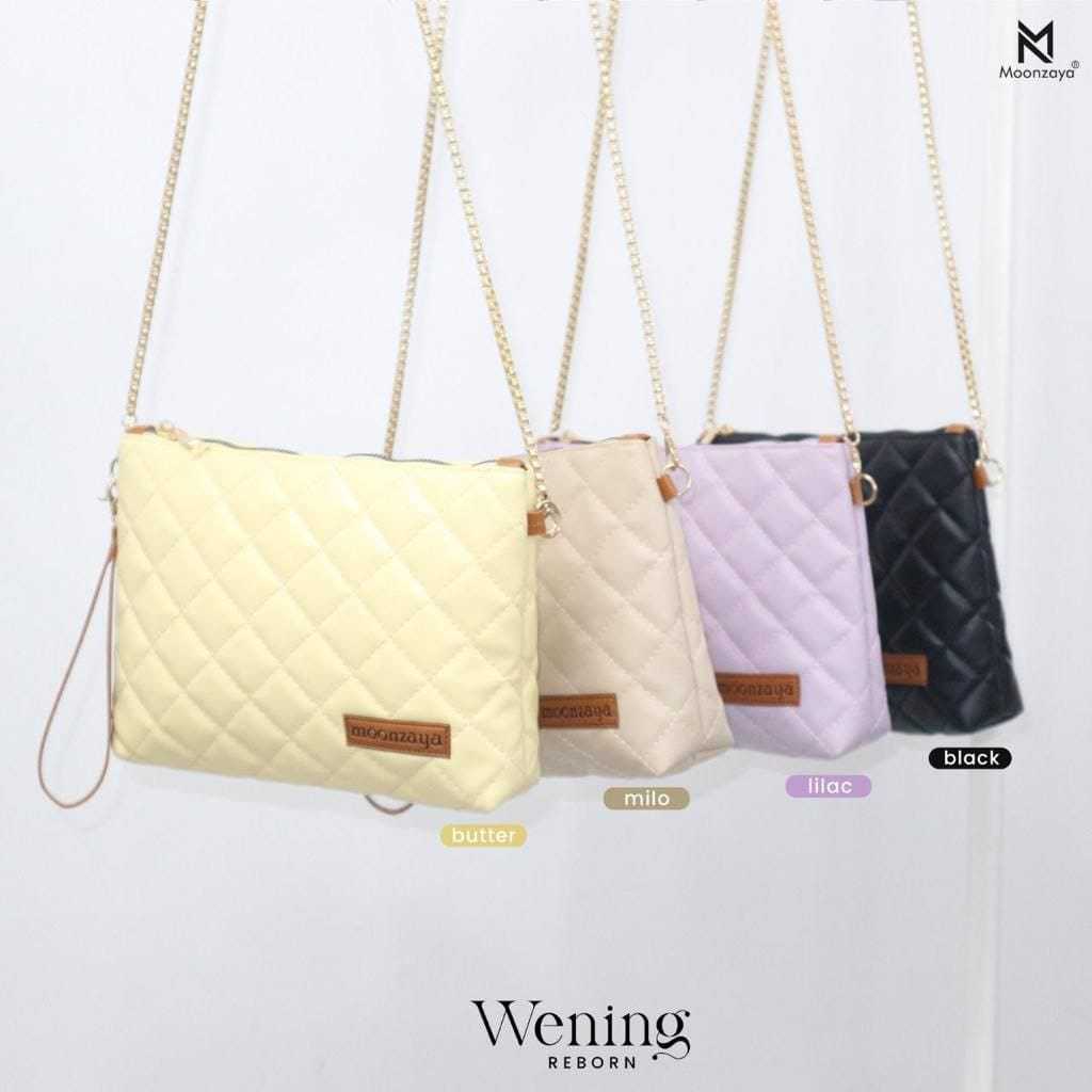 WENING CLUTCH BY MOONZAYA // TAS TANGAN BAHU SELEMPANG SLINGBAG SLIMBAG HANDLE BAG HANDBAG MURAH LUC