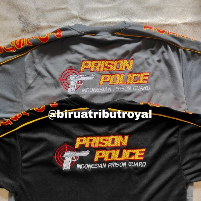 KAOS PDL POLSUSPAS TERBARU / KAOS PRISON POLICE ABU-ABU DAN HITAM  / PRISON POLICE - POLSUSPAS