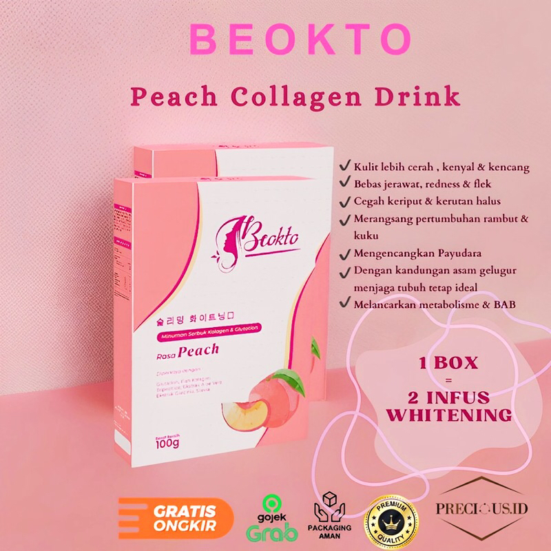 

BEOKTO MINUMAN COLLAGEN DRINK PREMIUM WITH GLUTATHIONE AND TRIPEPTIDE