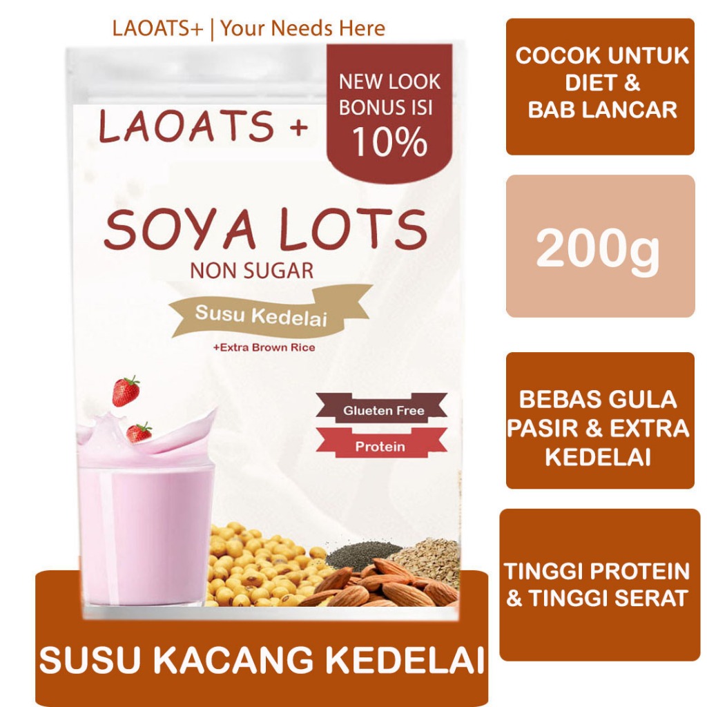 

Susu Protein Tinggi Laoats Non Sugar (200g)