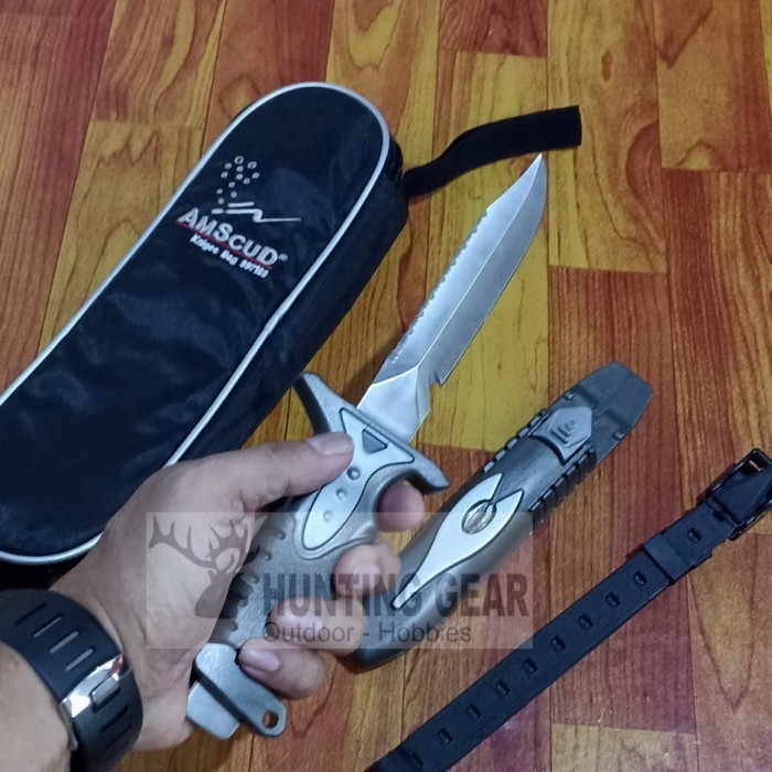 Amscud Diving knife -Pisau selam-Pisau diving stainless steel 420