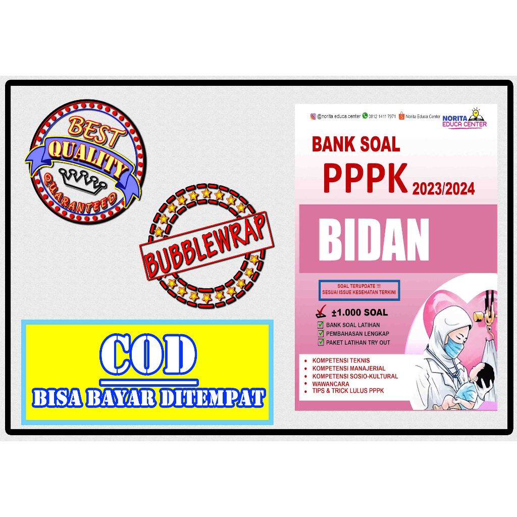 BUKU BANK SOAL PPPK BIDAN 2023 2024