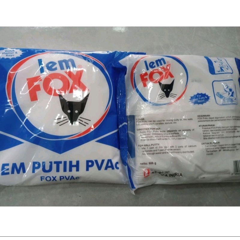 

Lem kayu, Lem kertas fox Refill plastik biru