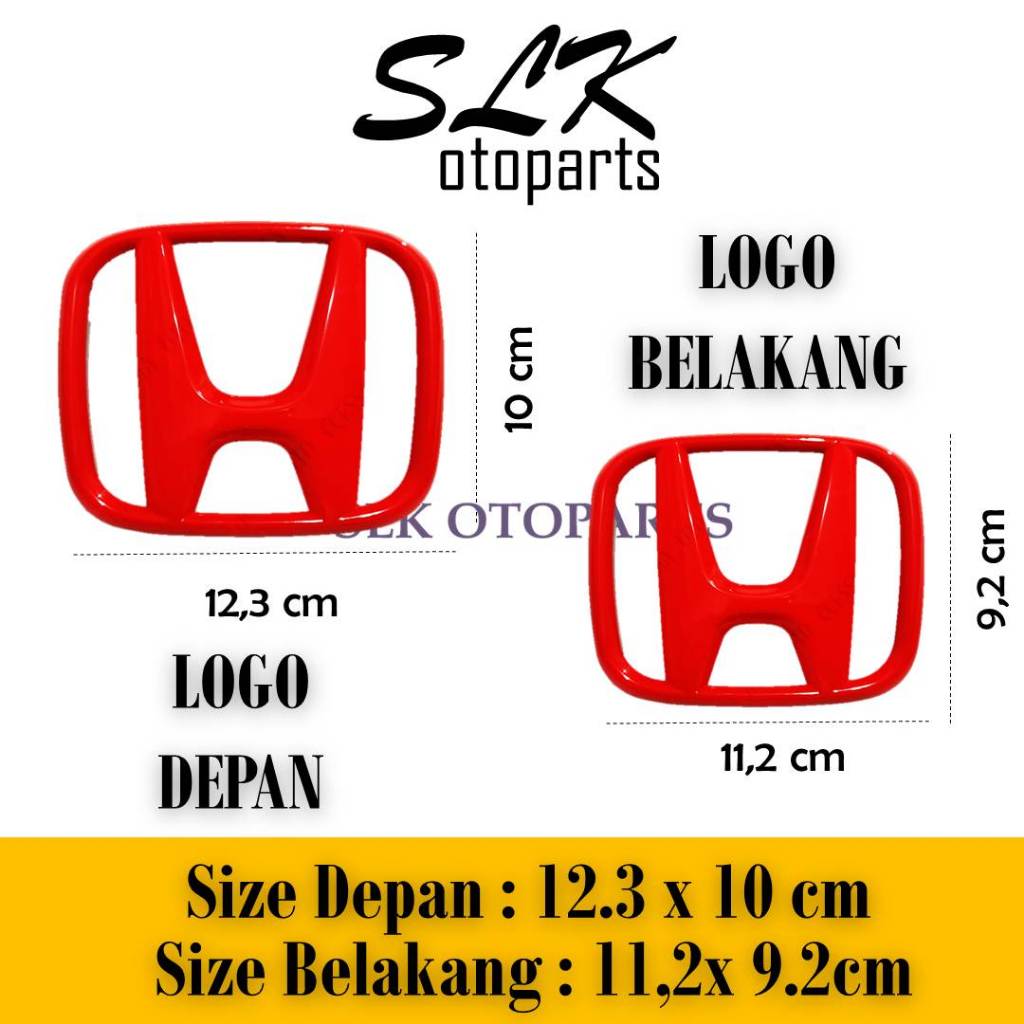 SLK168- Emblem Logo Honda Freed, Lambang Honda FREED Depan - Belakang, Tulisan FREED AST