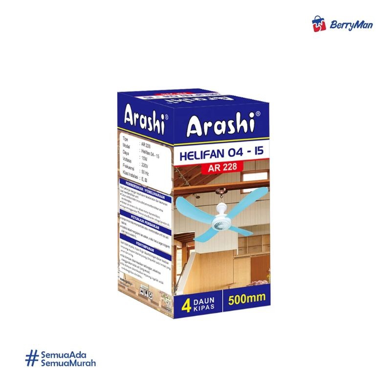 KIPAS ANGIN GANTUNG ARASHI