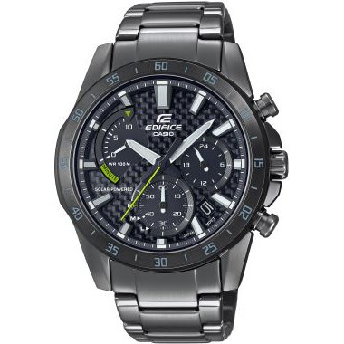 Original 100% Casio EDIFICE EQS-930DC-1AVUDF-Jam Tangan Pria Casio Analog Solar-Black