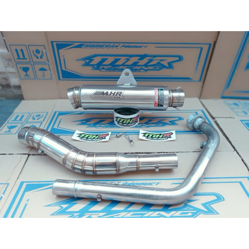 knalpot MHR RACING VIXION CBR R15 GSX MX CB TIGER FU SONIC VERZA DLL