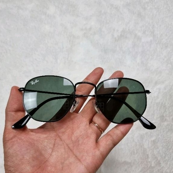 Kacamata Hitam Pria Wanita Hexagonal RB3548 Lensa Kaca