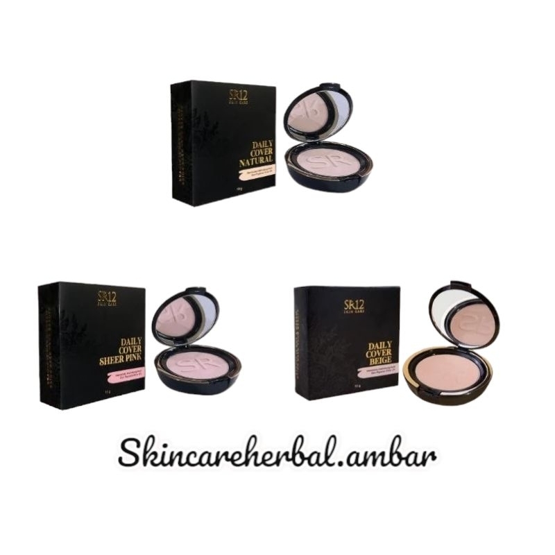 SR12 Daily Cover Bedak SR12 Tahan Lama dan Glowing Untuk Semua Jenis Kulit Bedak Tidak Mudah Luntur 