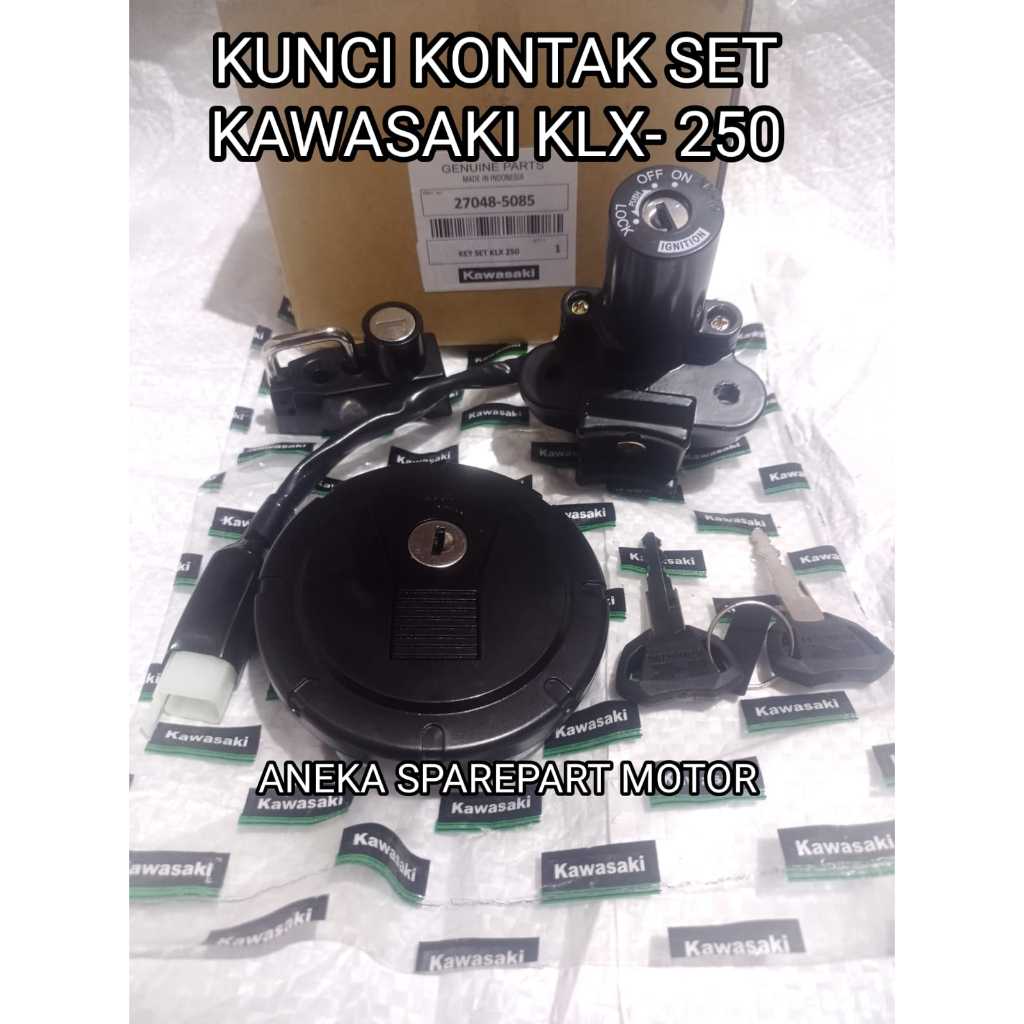 KUNCI KONTAK SET KLX 250 KONTAK SET PLUS TUTUP TANGKI KLX 250 KEY SET ASSY KLX 250