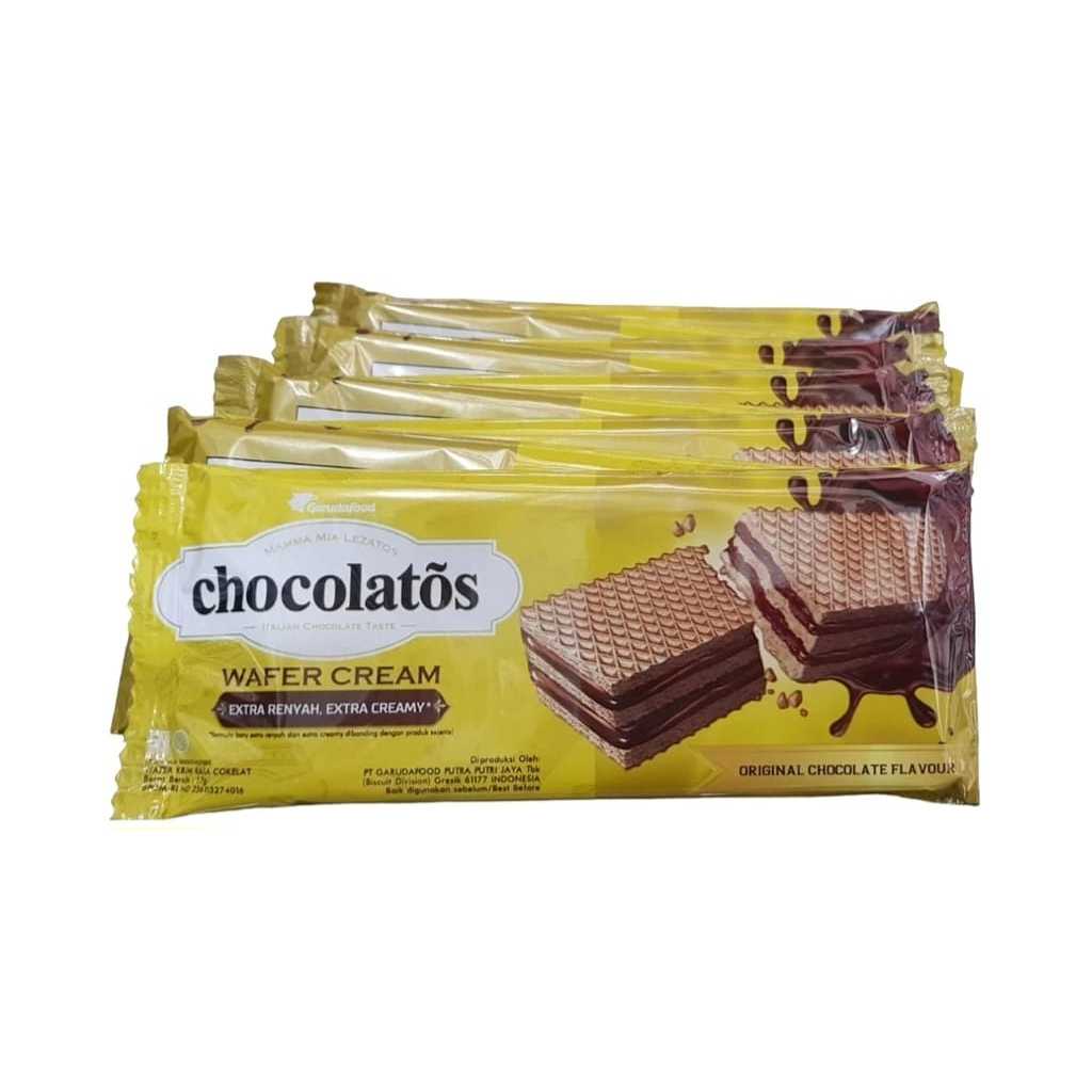 

CHOCOLATOS WAFER CREAM EXTRA RENYAH EXTRA CREAMY [1 RENCENG]