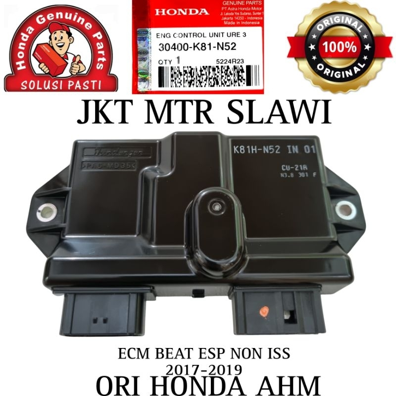 30400-K81-N52 Ecm ecu beat eco, beat street esp 2017-2019 non iss dealer resmi hgp ori honda ahm