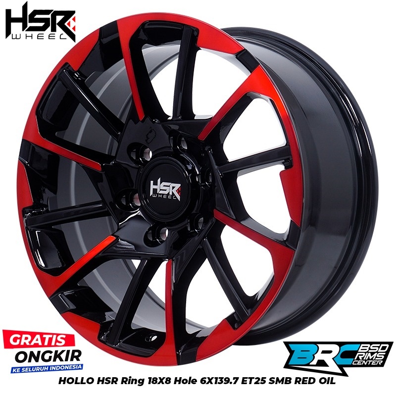 VELG MOBIL PAZERO FORTUNER HUMMER EVEREST TRITON HOLLO HSR R18X8 H6X139,7 ET25 BMFRED OIL