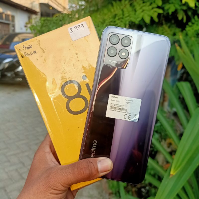 Realme 8i Ram (6+6)/128 gb lengkap (second)