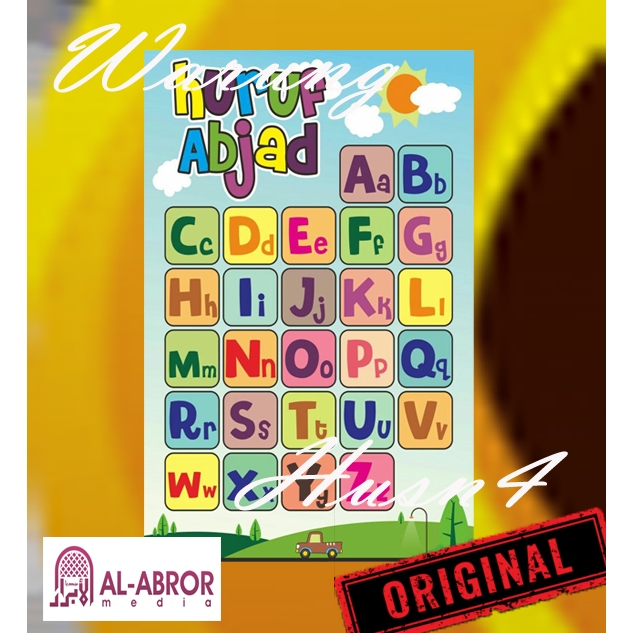Poster Huruf Abjad Kapital Kecil