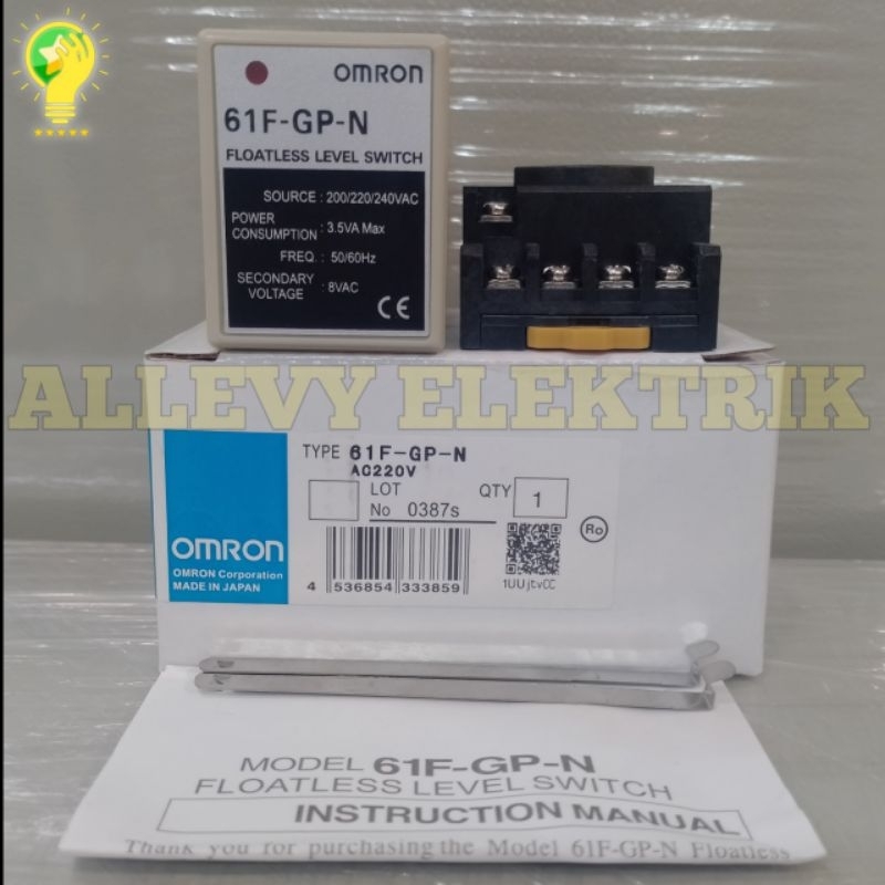 WLC FLOATLESS LEVEL SWITCH 61F-GP-N OMRON + SOCKET