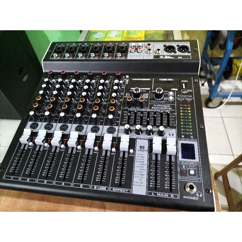 Power mixer 6 Chanel blackspider