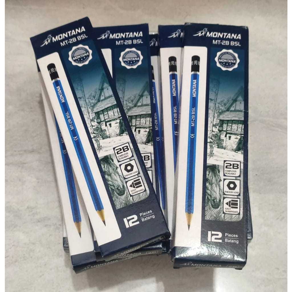 

1 PCS PENSIL 2B BIRU MURAH MONTANA